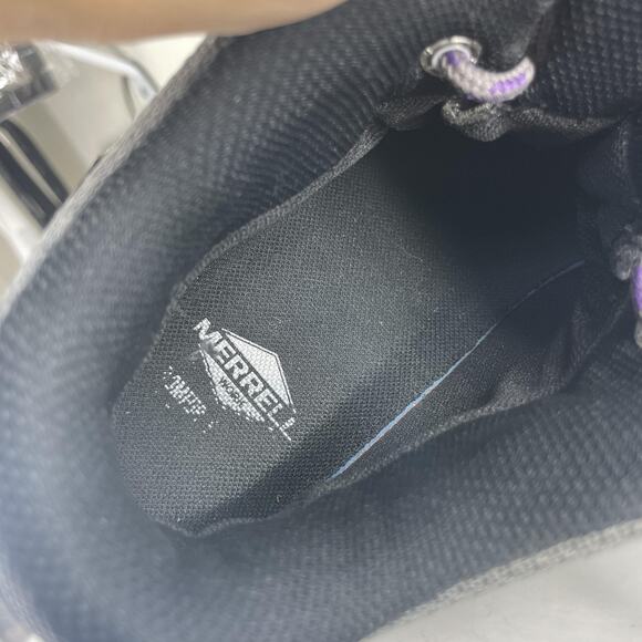 Merrell Work Boots Womens Size 8.5 Waterproof Safety Steel Toe Slip Gray Hike - Picture 11 of 14